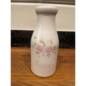 Vintage Pfaltzgraff Tea Rose 8" Milk Bottle Vase